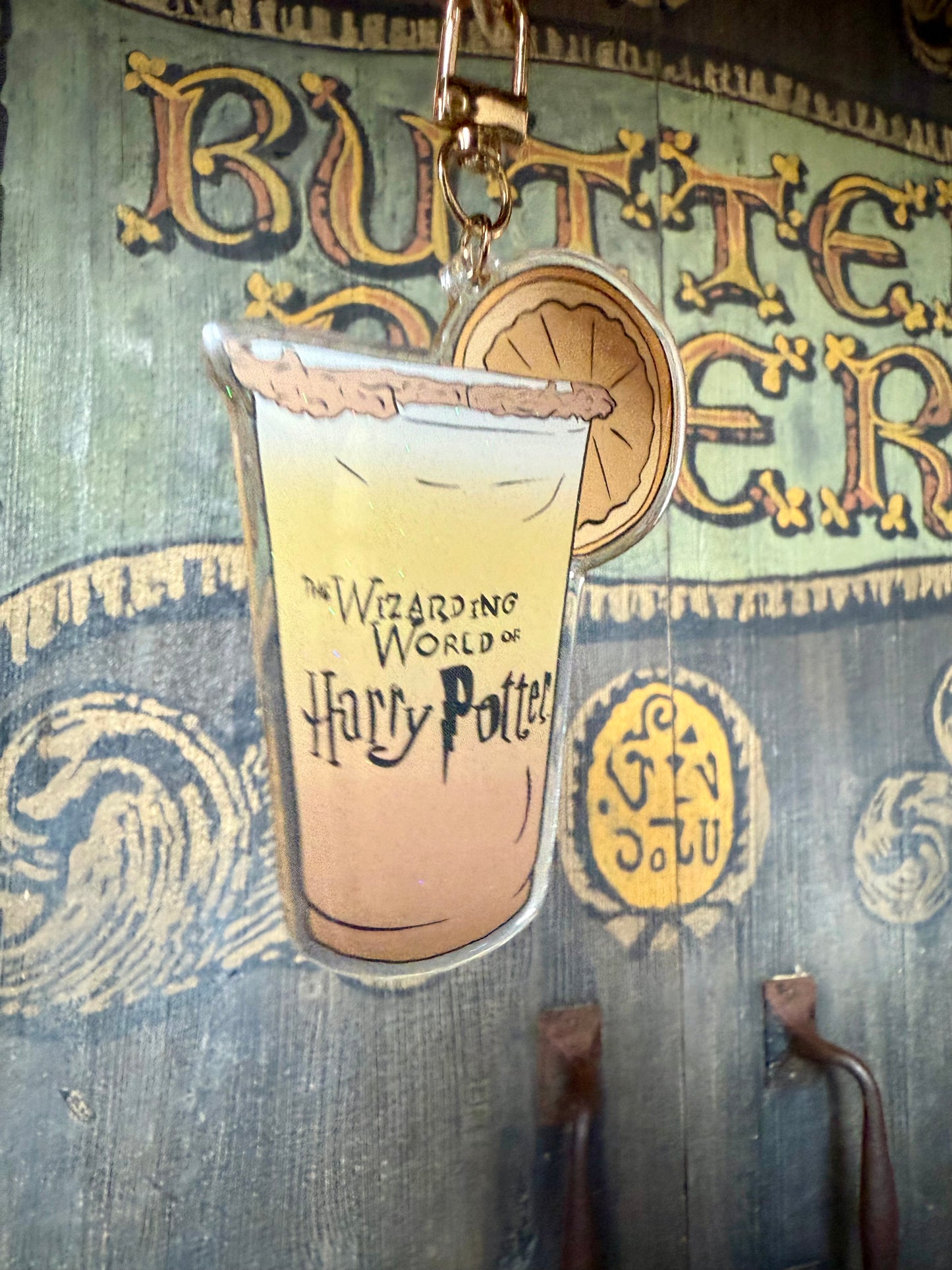 Fizzy Orange Acrylic Bag Charm