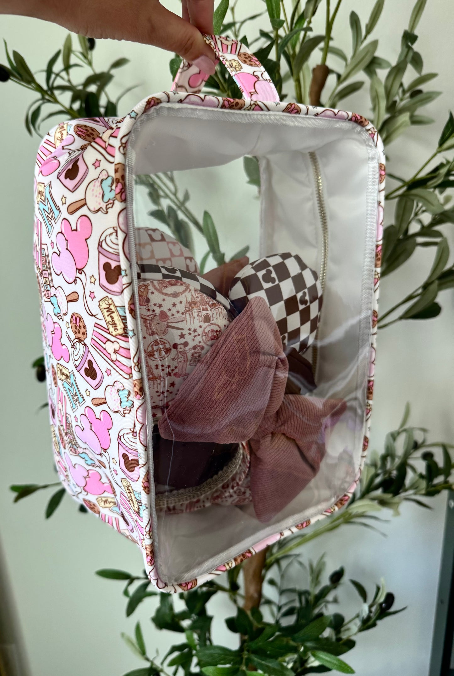 Pink Snacks Large Pouch