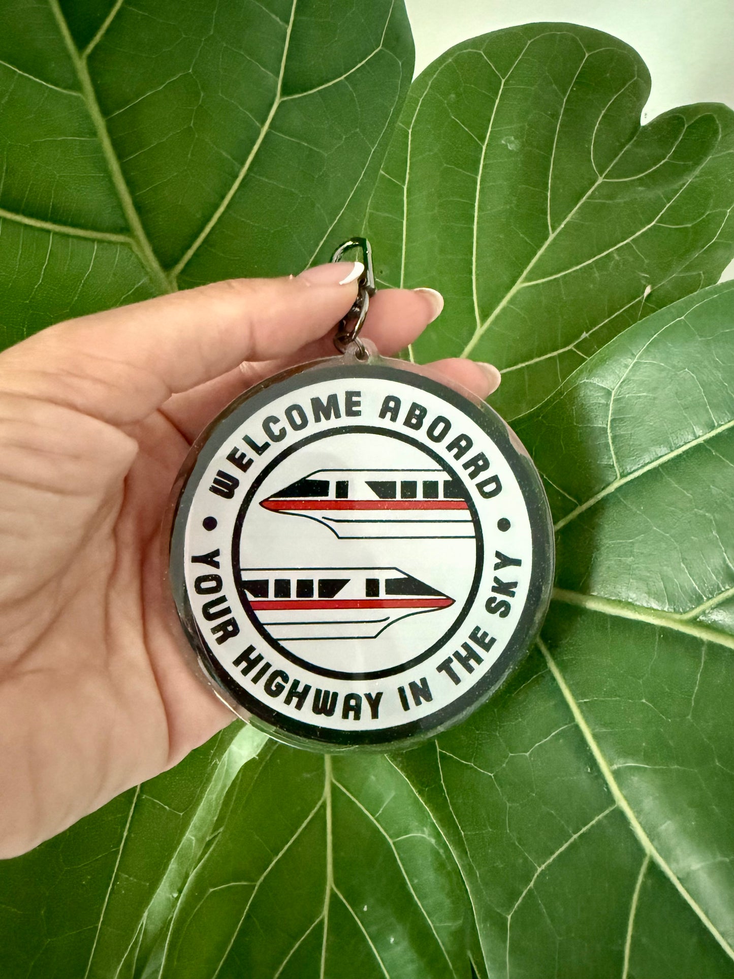 Welcome Aboard Acrylic Bag Charm