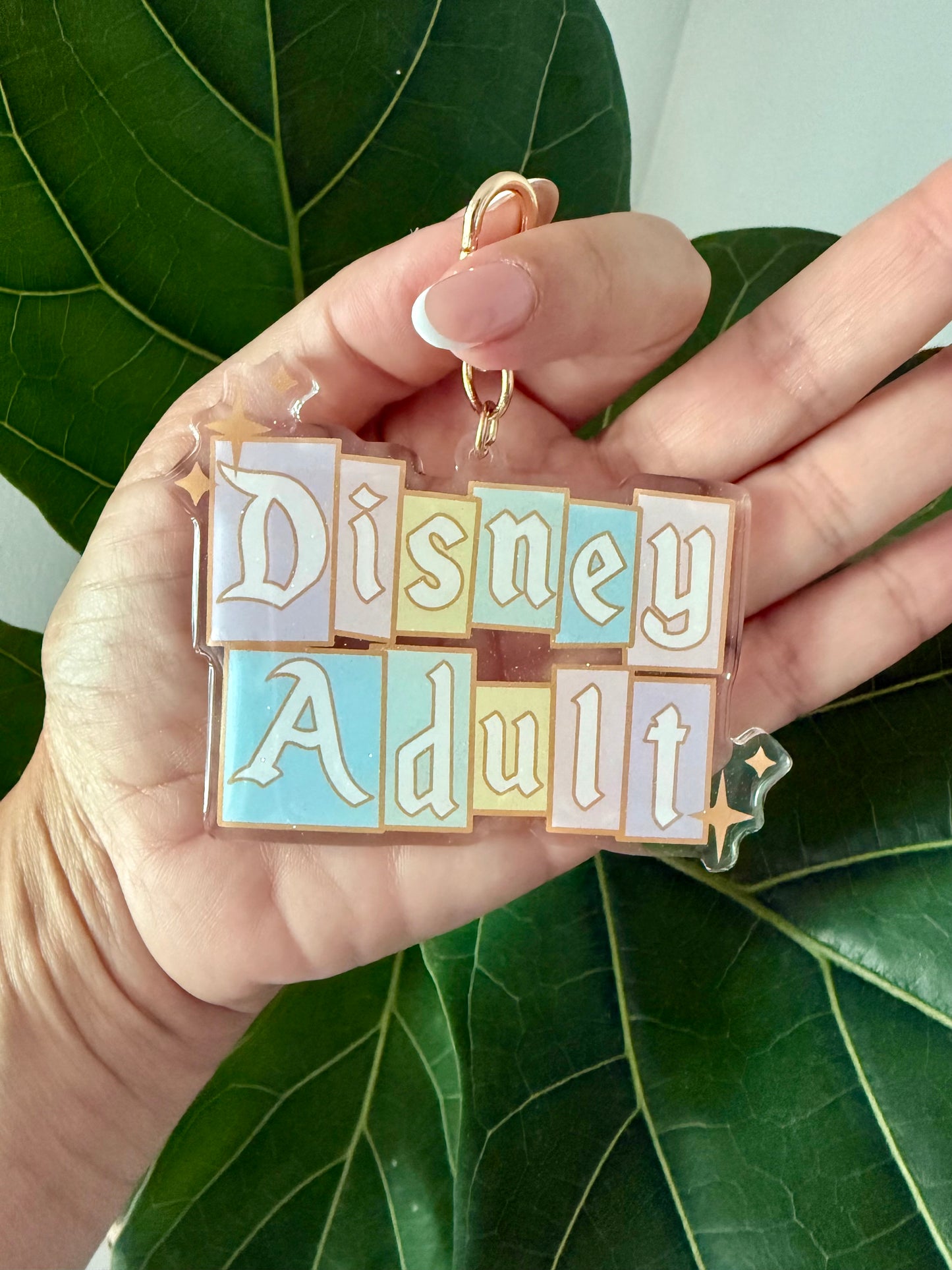 Park Adult Pastel Acrylic Bag Charm