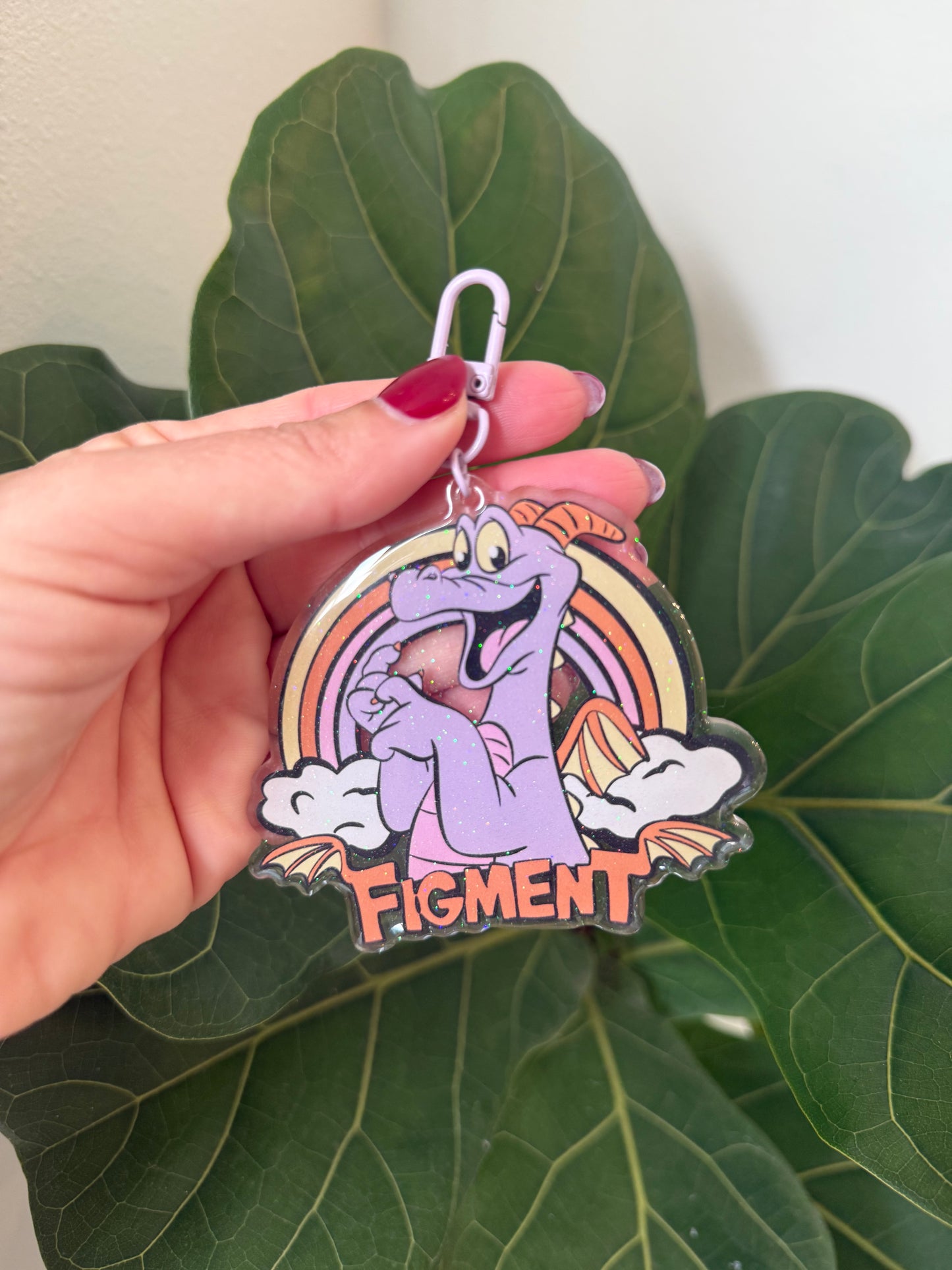 Figgy Acrylic Bag Charm