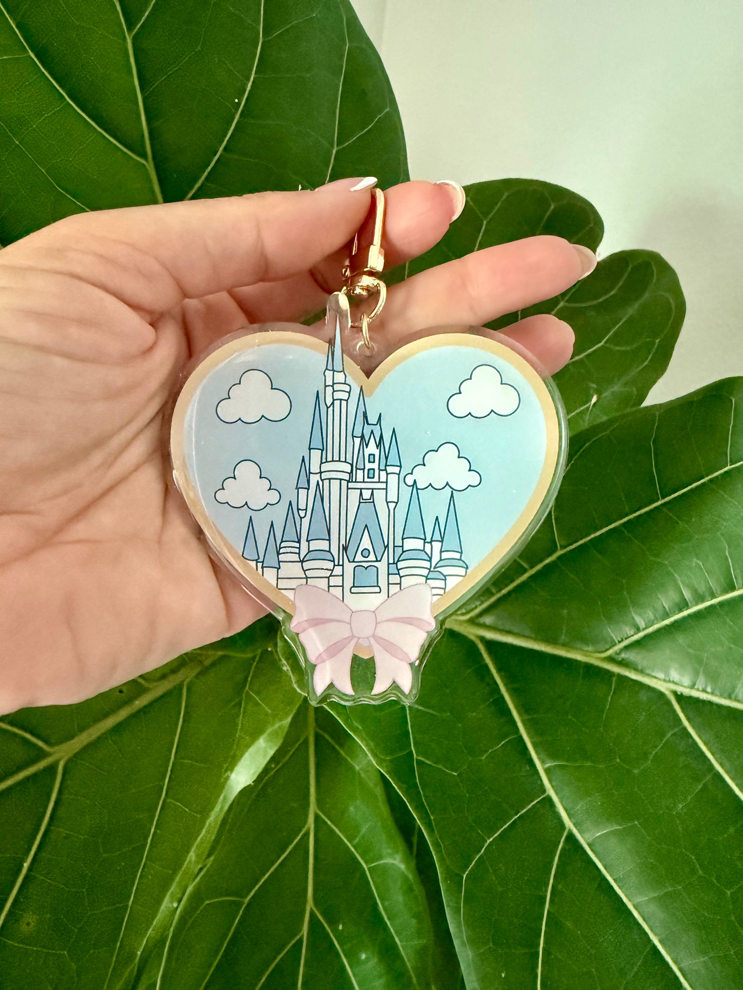 East Coast Castle Acrylic Bag Charm