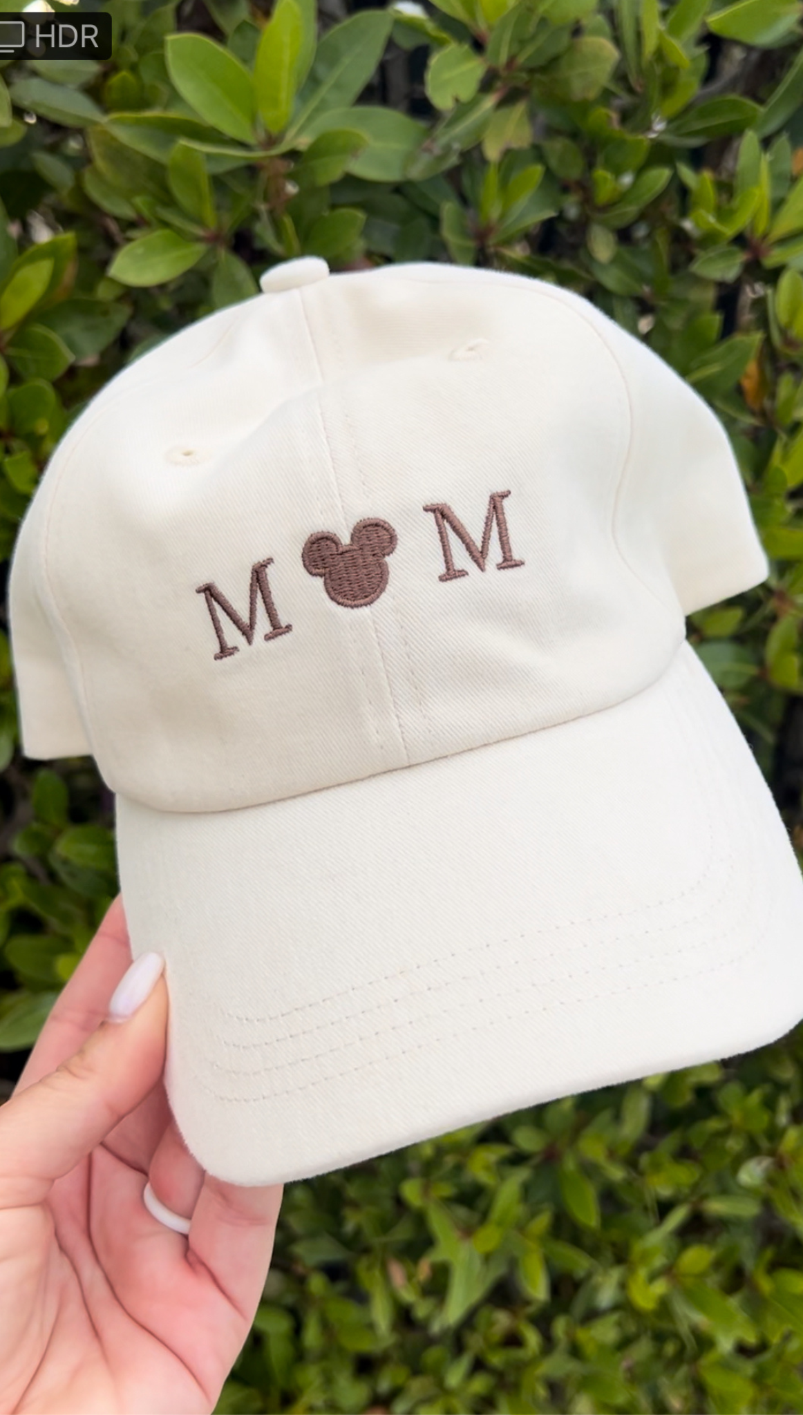 Mouse Mom Cap-Cream