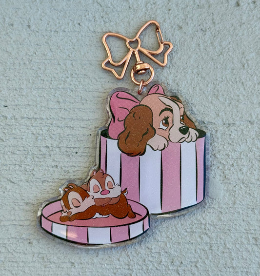 Christmas Puppy Bag Charm