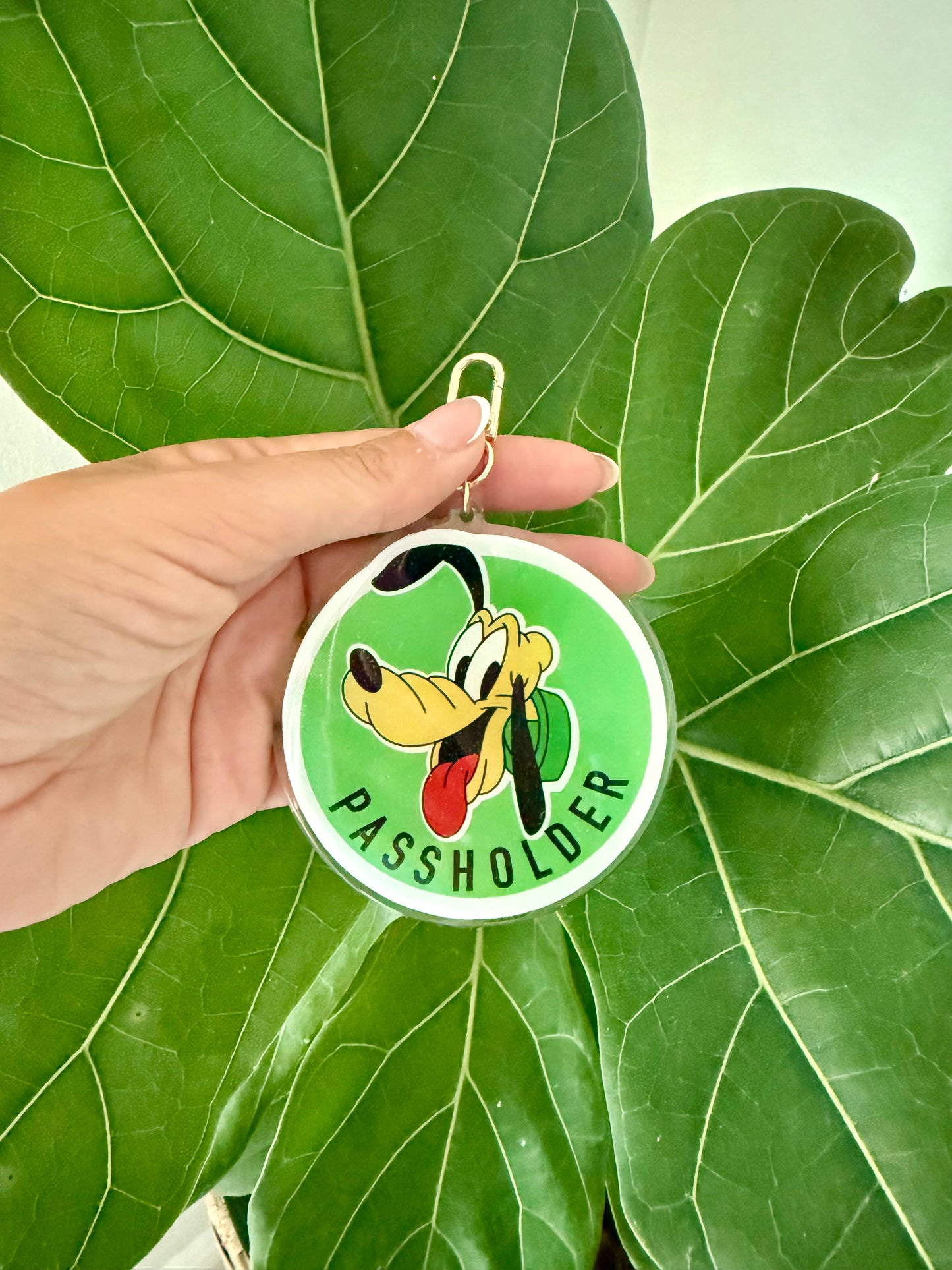 Dog Passholder Acrylic Bag Charm