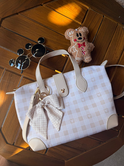 Neutral Chic Large Pouchette Style Tote