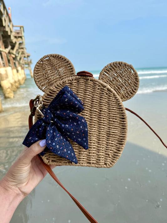 Rattan Mouse Crossbody
