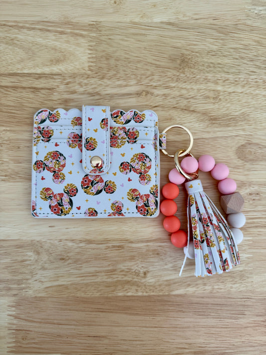 Floral Mouse Garden Wallet