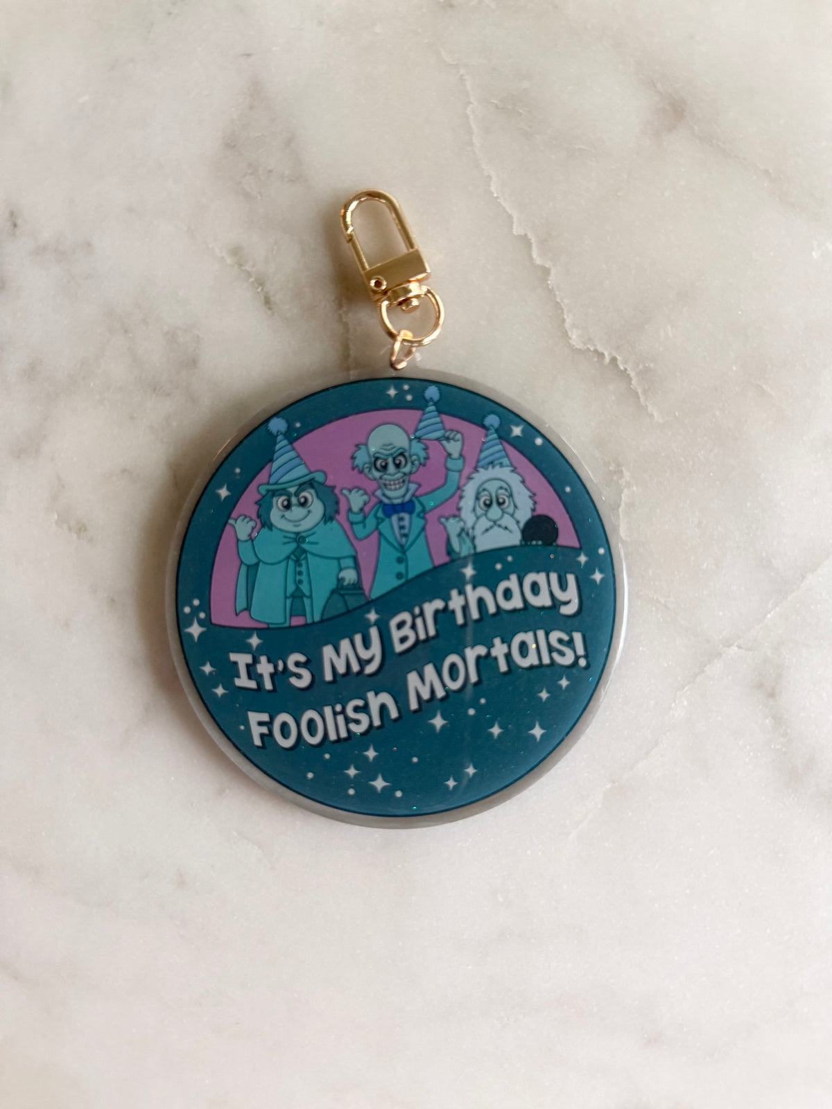 Birthday Mortals Acrylic Bag Charm