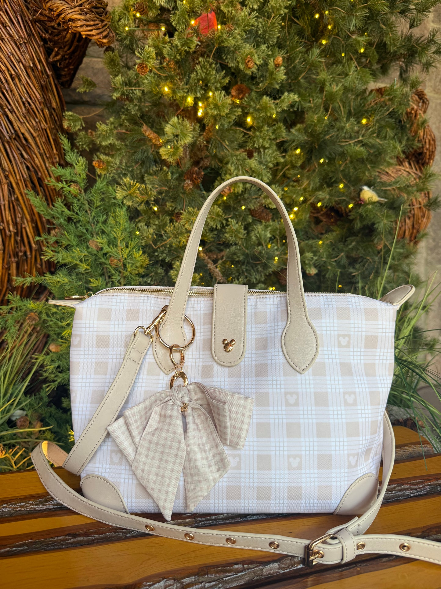 Neutral Chic Large Pouchette Style Tote