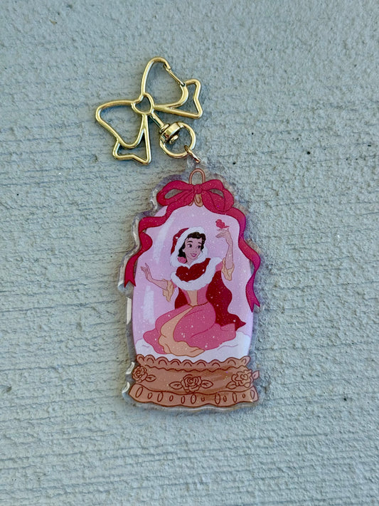 Christmas Book Princess Bag Charm