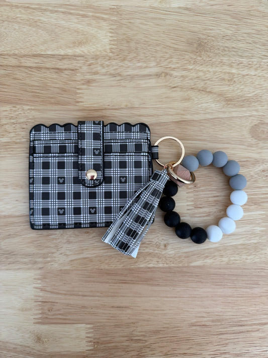 Black Plaid Wallet