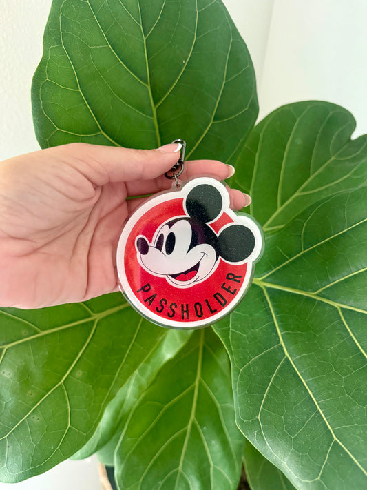 Mouse Passholder Acrylic Bag Charm