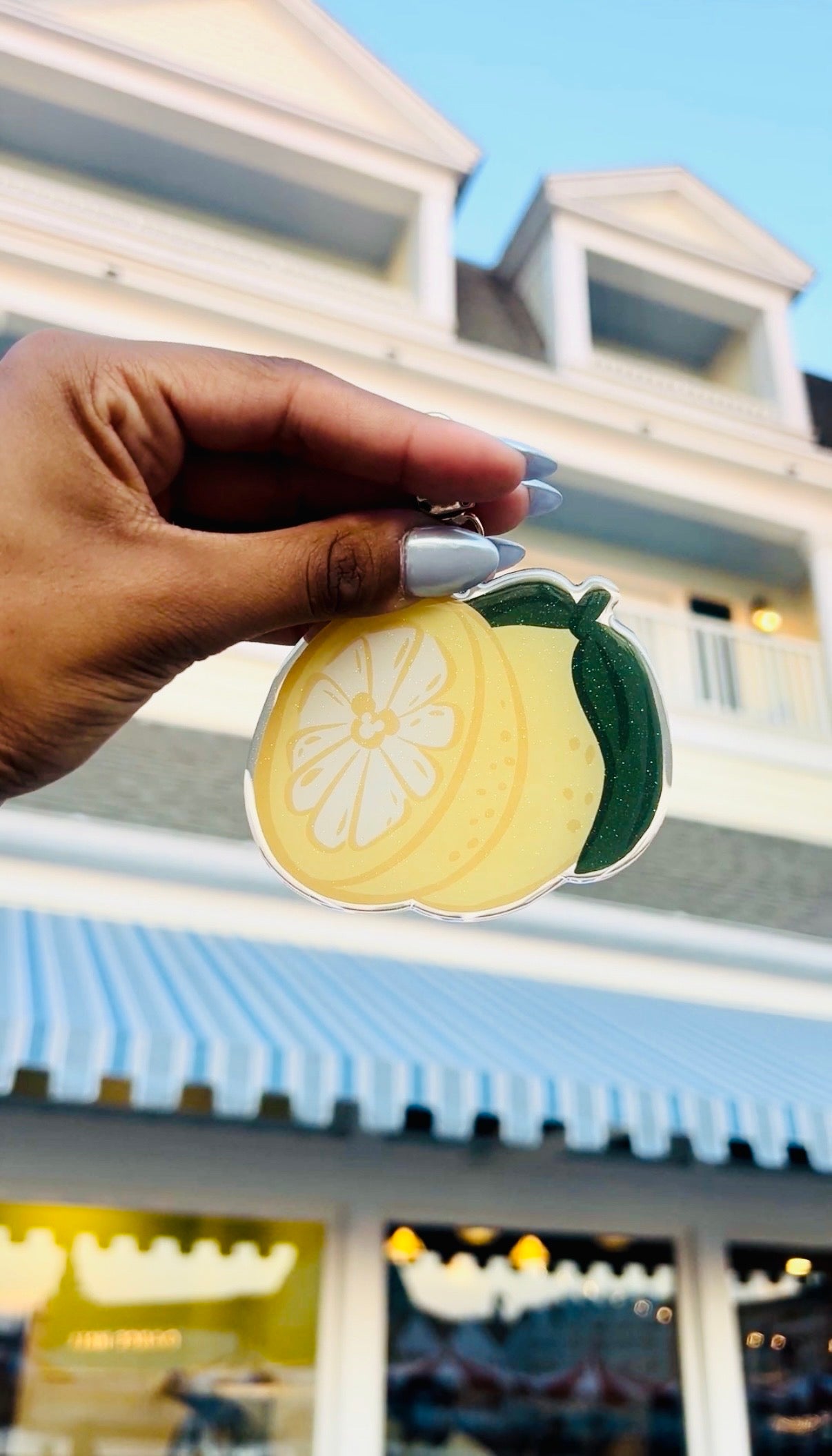 Magical Lemon Acrylic Bag Charm