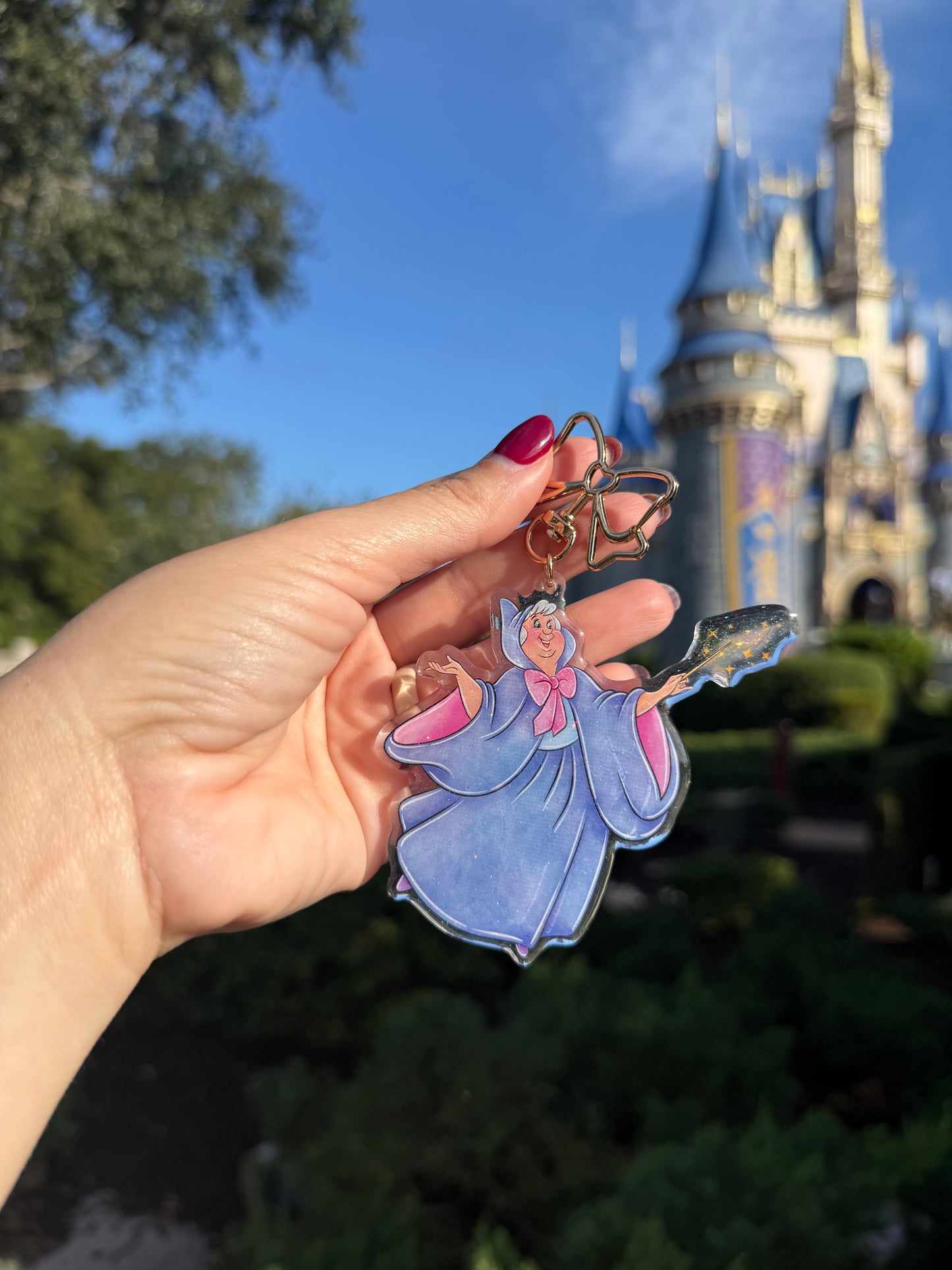 Fairy Godmother Acrylic Bag Charm