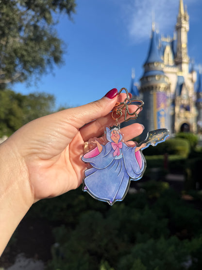 Fairy Godmother Acrylic Bag Charm
