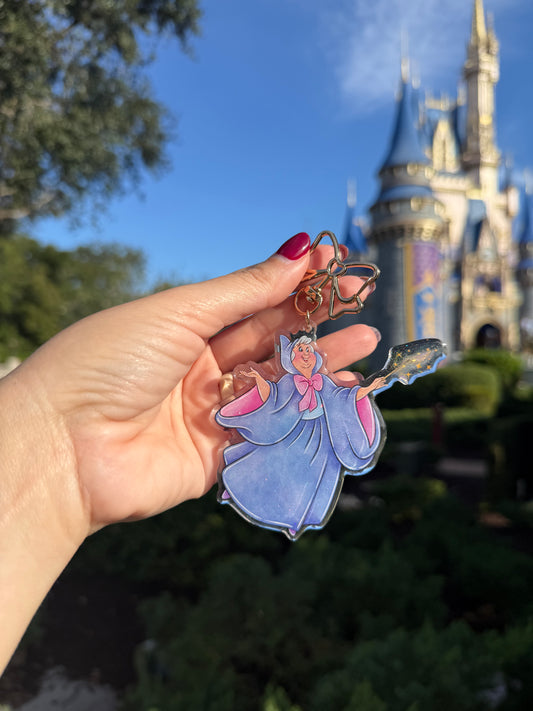 Fairy Godmother Acrylic Bag Charm