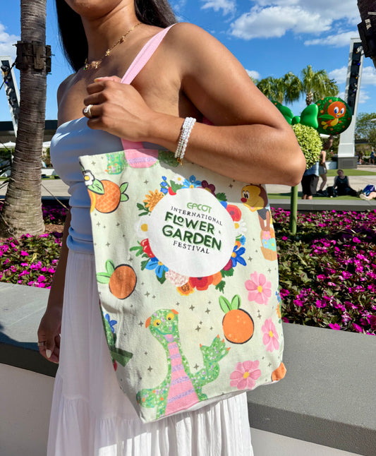 Flower Festival Canvas Tote Bag