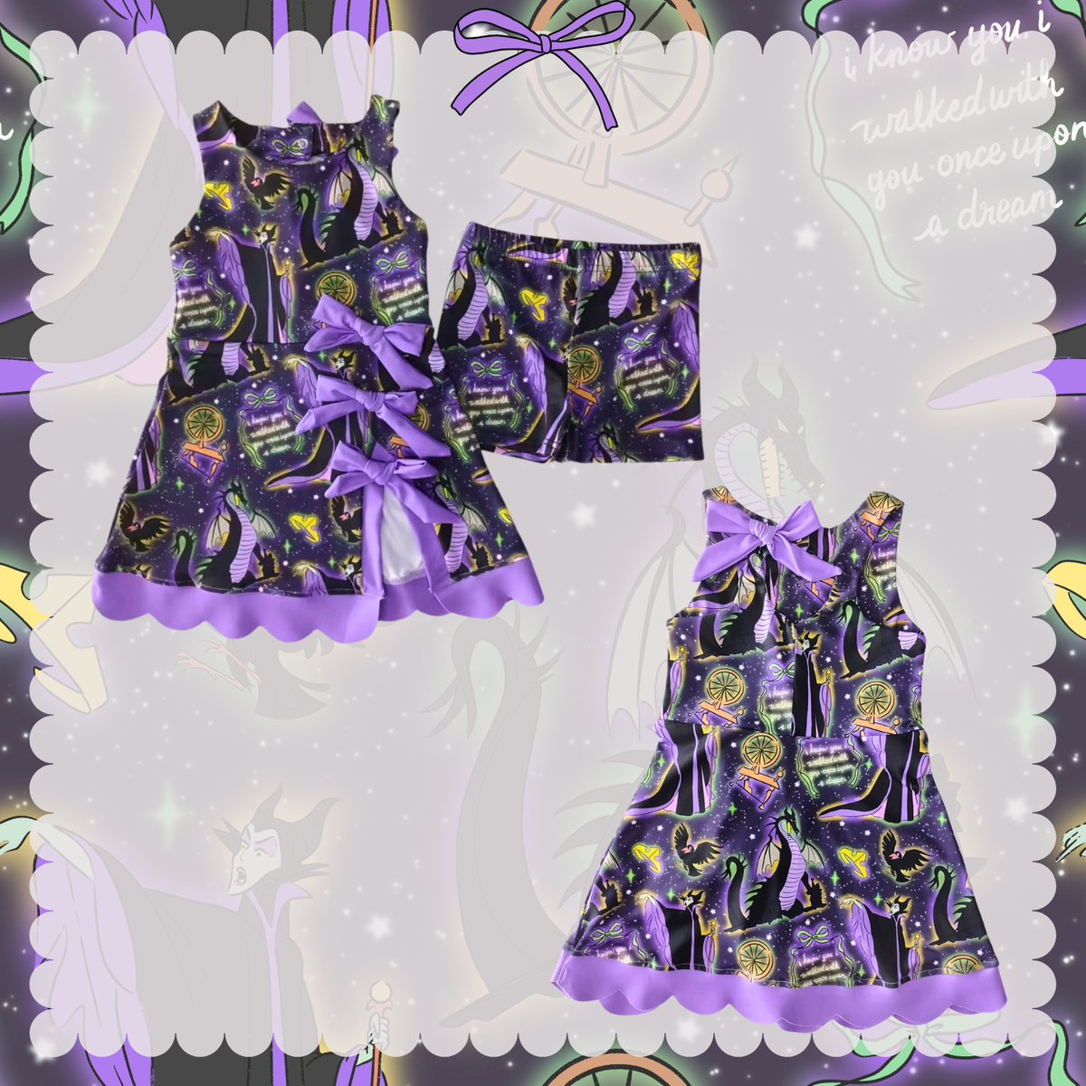 Dark Fairy Kids Athletic Dress