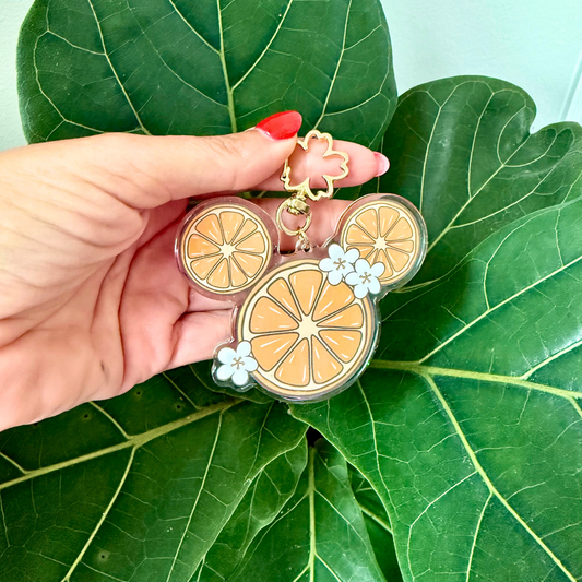 Magic Orange Acrylic Bag Charm