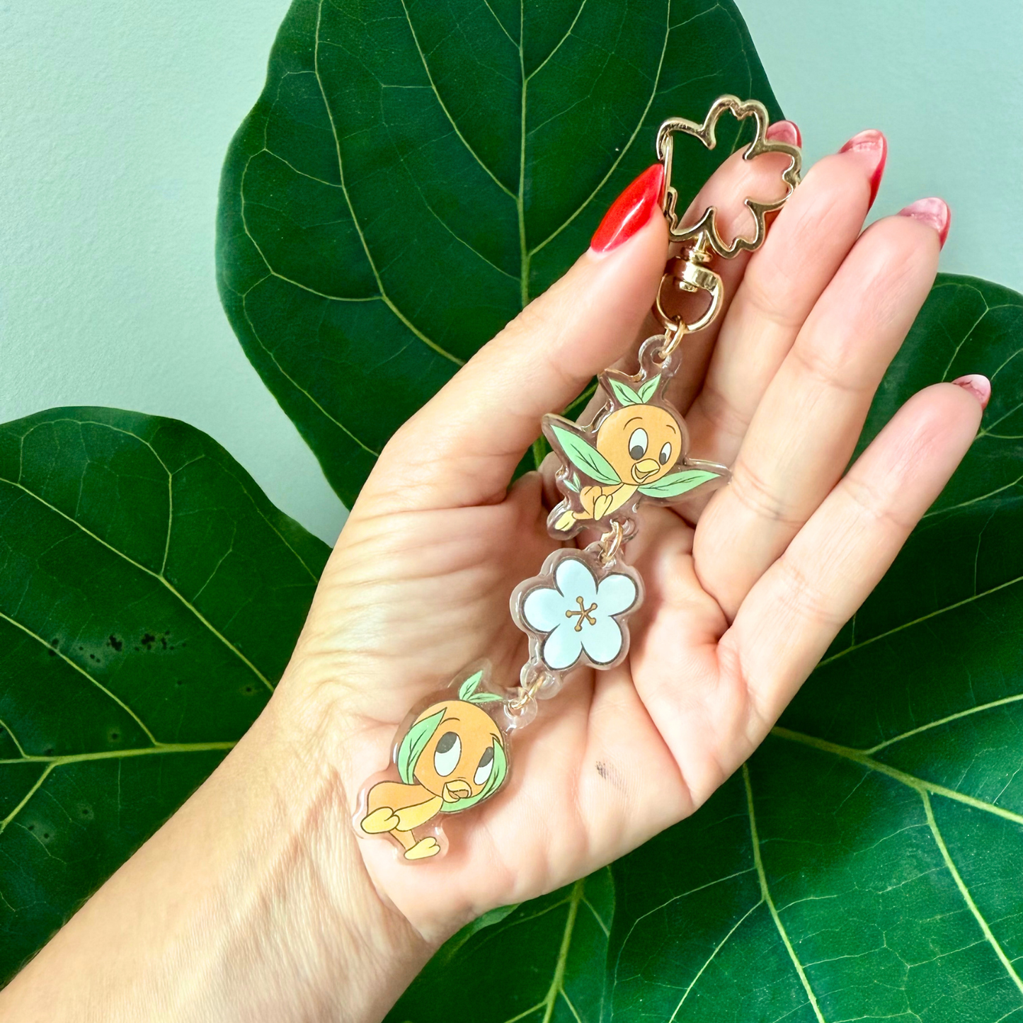 Sunshine Bird Cluster Acrylic Bag Charm