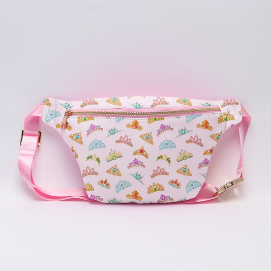 Princess Crowns Belt Bag