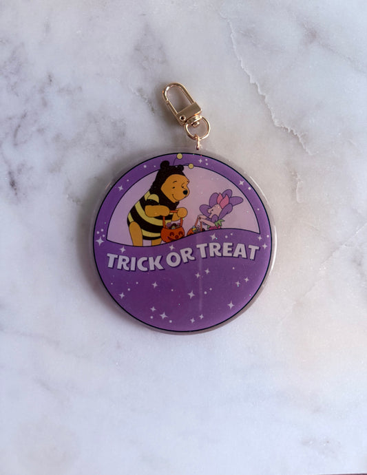 Trick or Treat Acrylic Bag Charm
