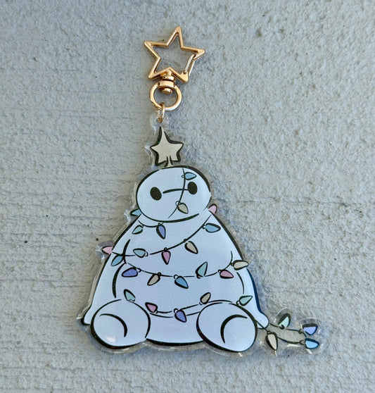 Christmas Baymax Bag Charm
