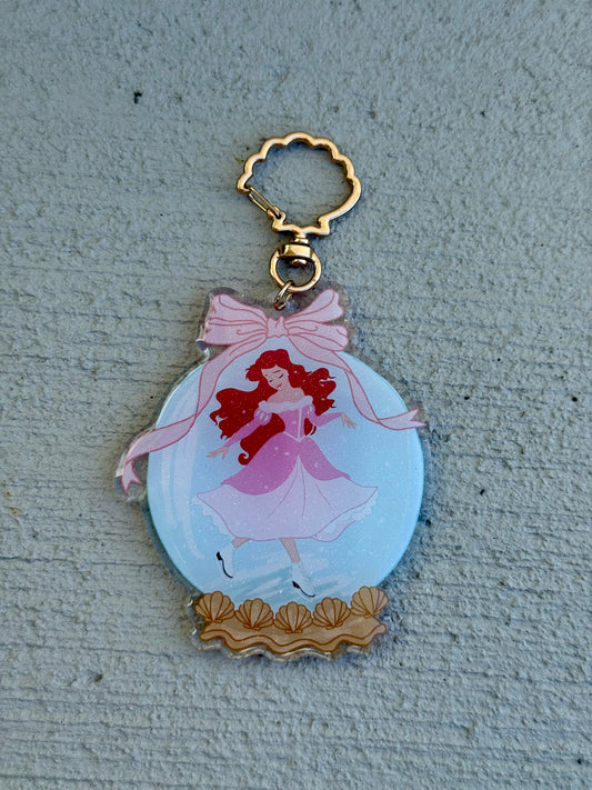 Christmas Mermaid Princess Bag Charm