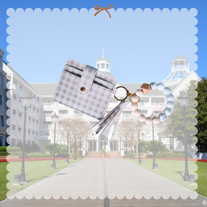 Neutral Plaid Wallet