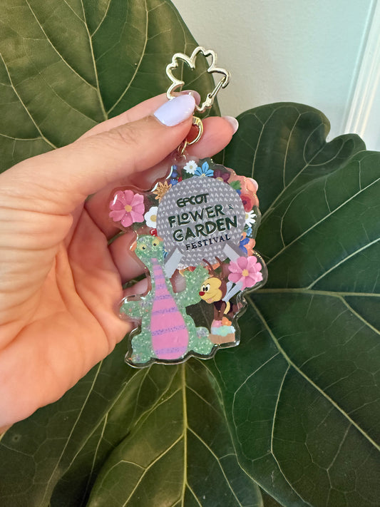 Flower Festival Acrylic Bag Charm