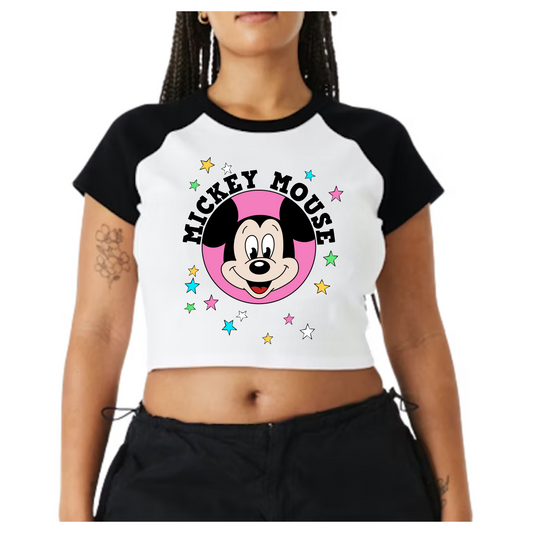 Vintage Mouse Adult Baby Tee