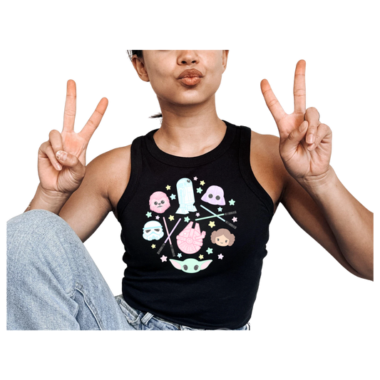 Galaxy Glow Crop Tank