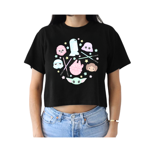 Galaxy Glow Crop Tee