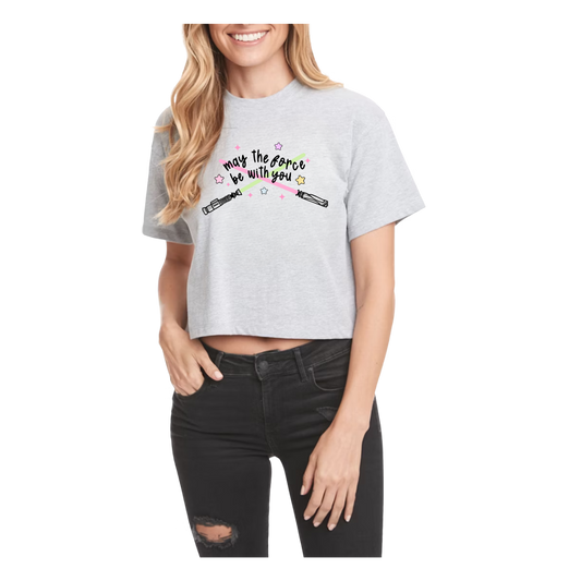 May the Force Crop Tee
