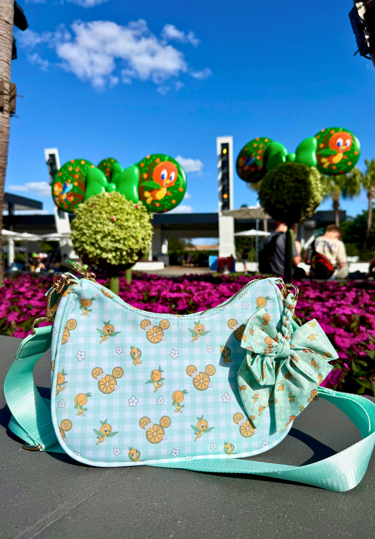 Sunshine Bird Curved Crossbody Bag
