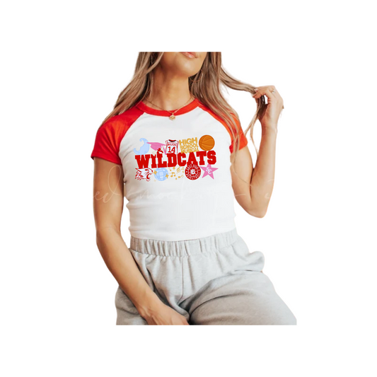 Wildcats Adult Baby Tee