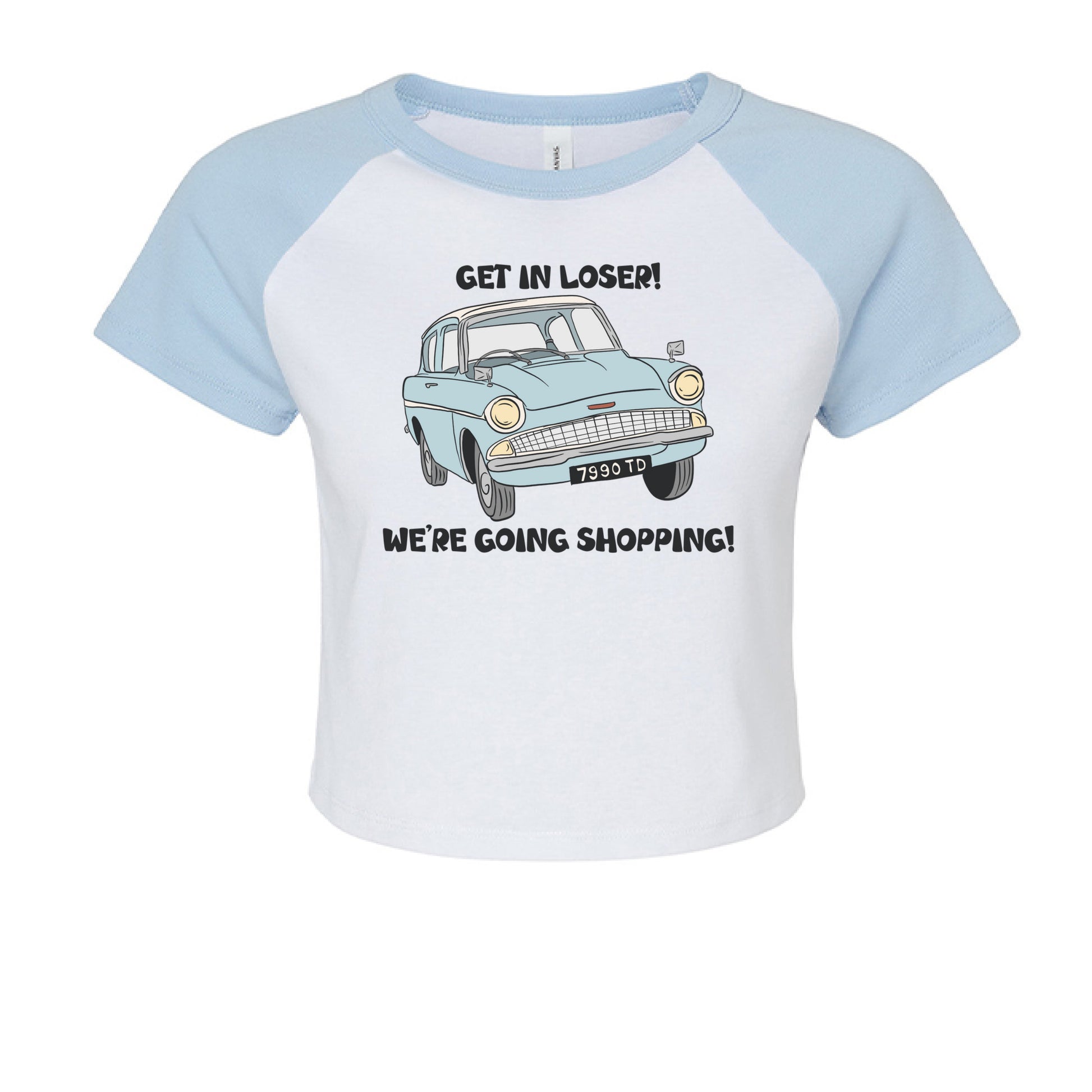 WHITE/ BABY BLUE - FRONT