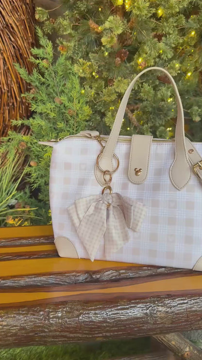 Neutral Chic Large Pouchette Style Tote